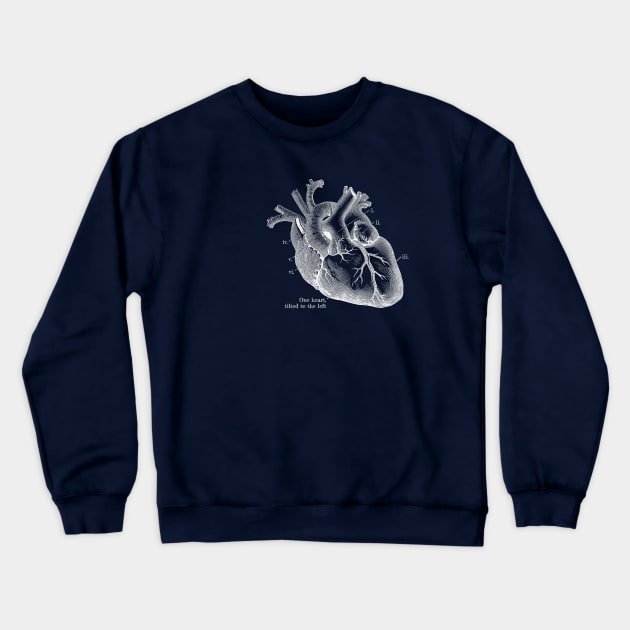 One heart, tilted to the left Crewneck Sweatshirt by LoveAndResistance